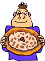 jedzenie pizzy